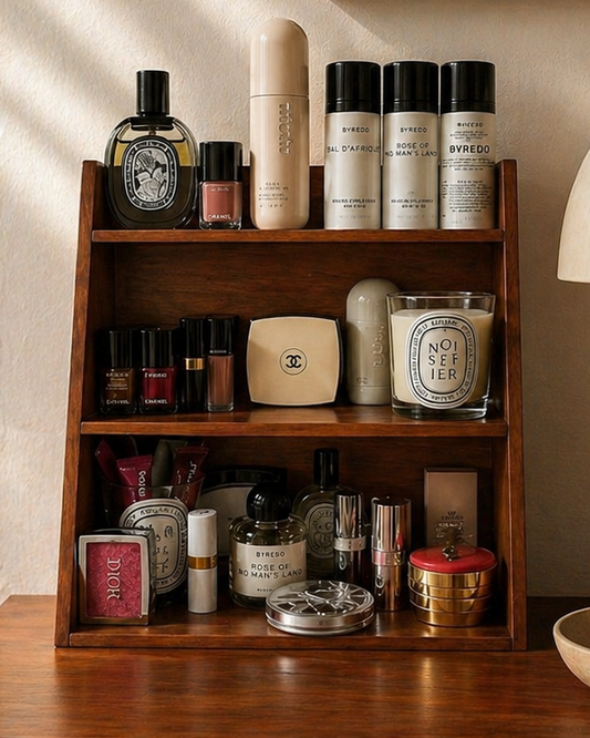 Le Beauty Shelf | Wooden Vanity Organizer