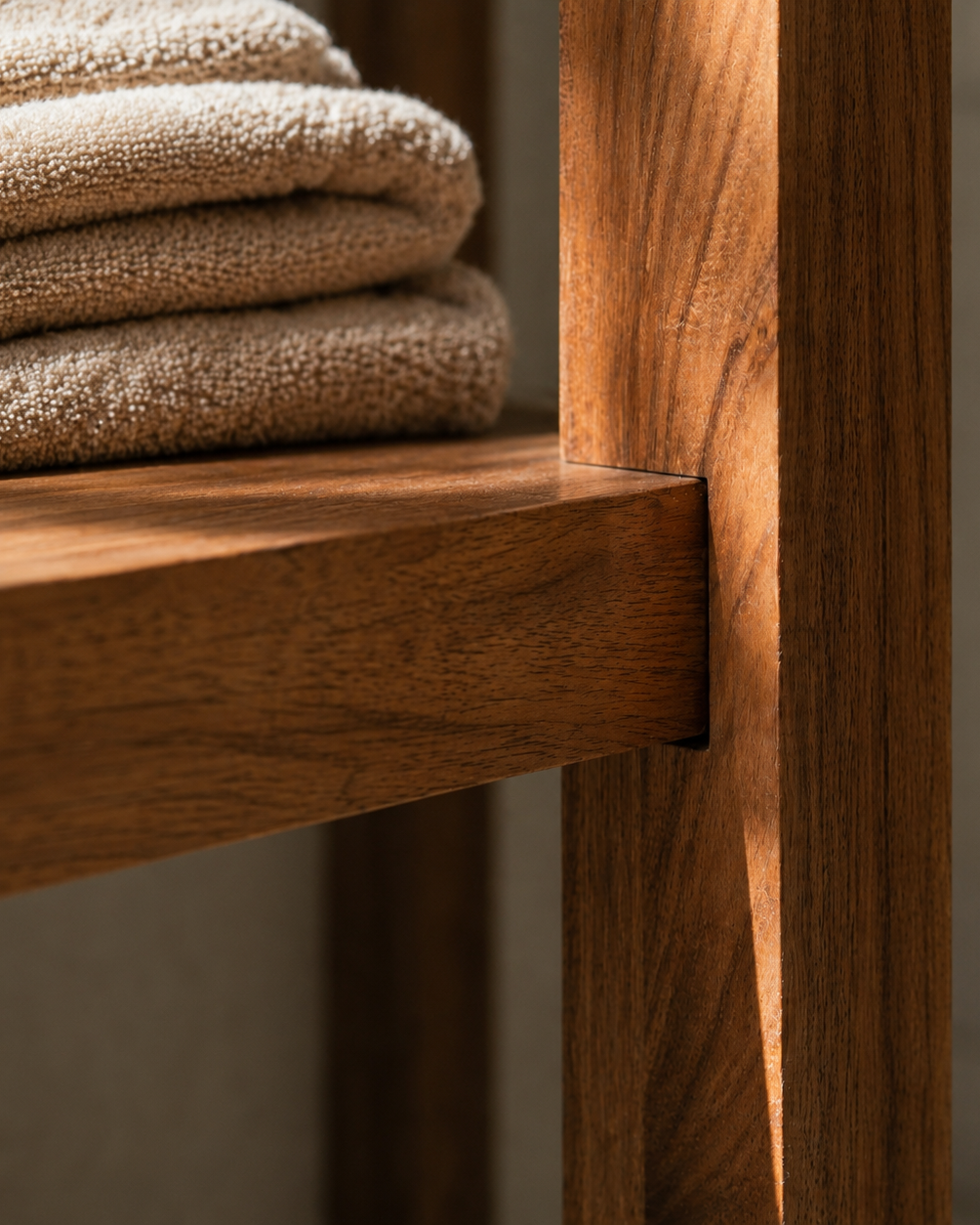 Le Spa Shelf | Wooden Bathroom Organizer