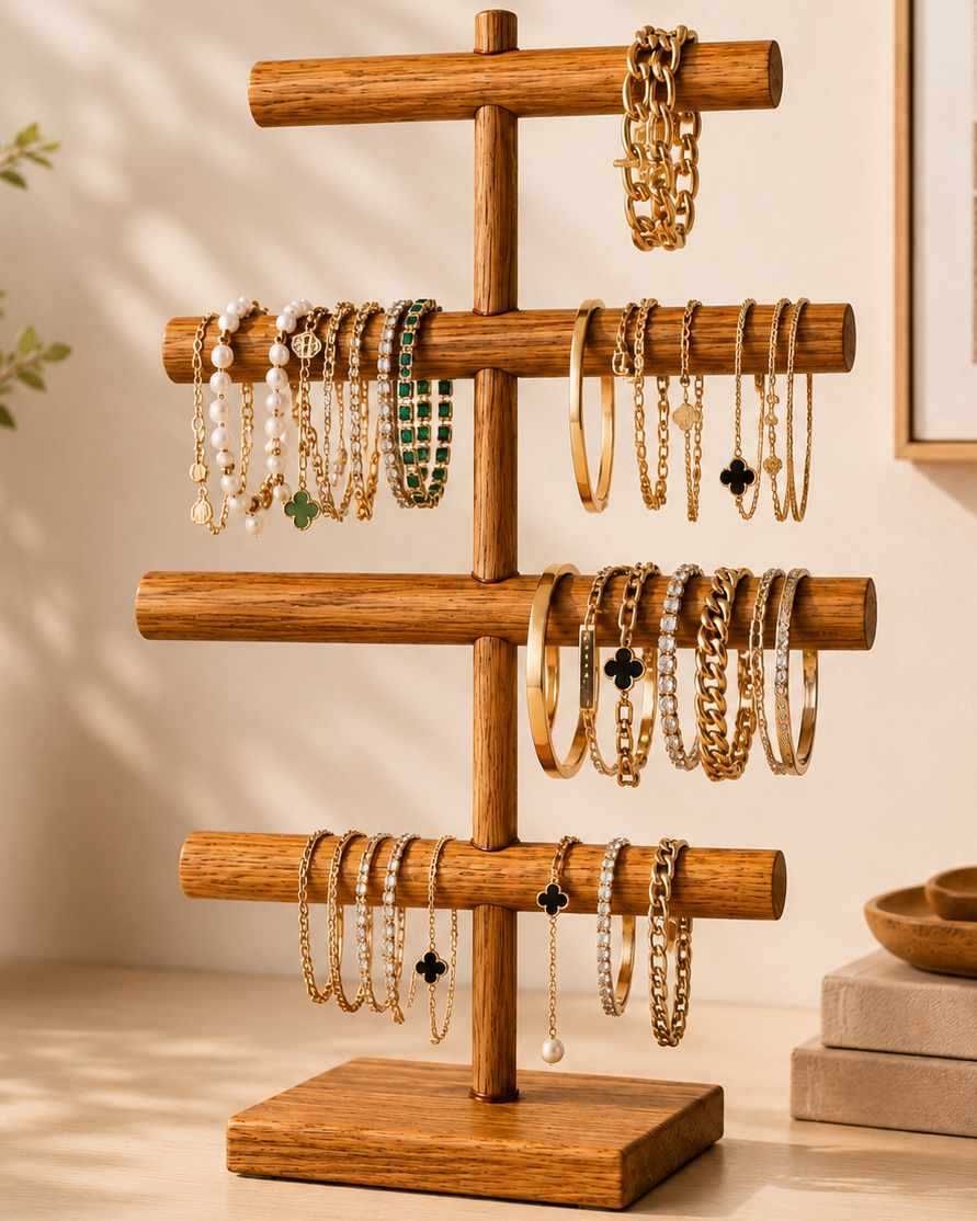 Le Bijoux Tree | Wooden Jewelry Stand
