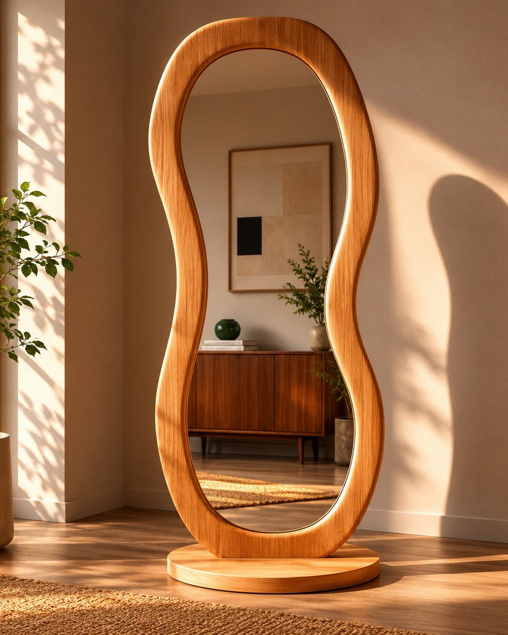 Le Miro Flow | Sculptural Mirror & Entry Organizer