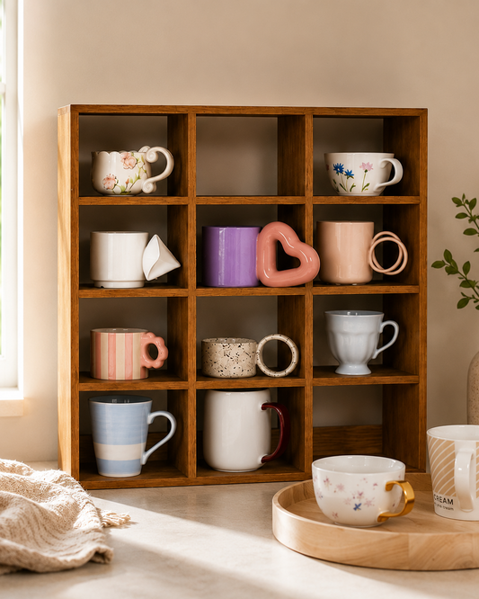 Le Mug Corner | Wooden Mug Display Organizer