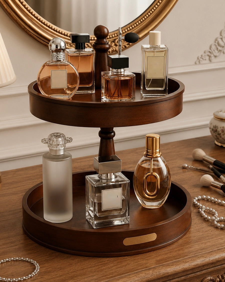 Le Carrousel à Parfums | 360° Wooden Perfume Organizer