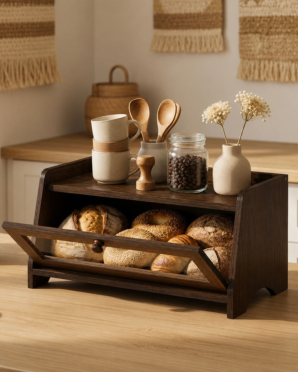 Le Daily Loaf | Wooden Bread Storage Box
