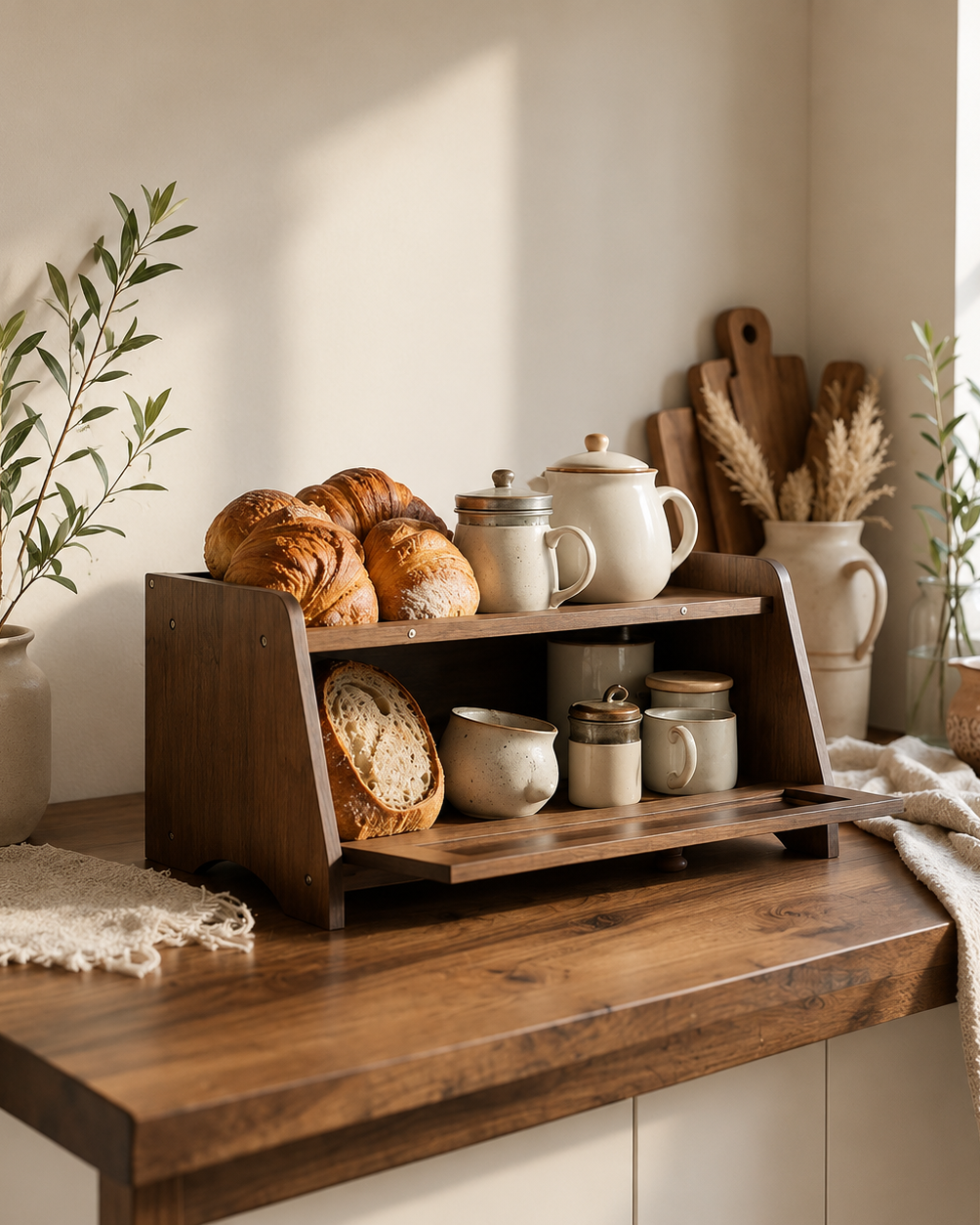 Le Daily Loaf | Wooden Bread Storage Box