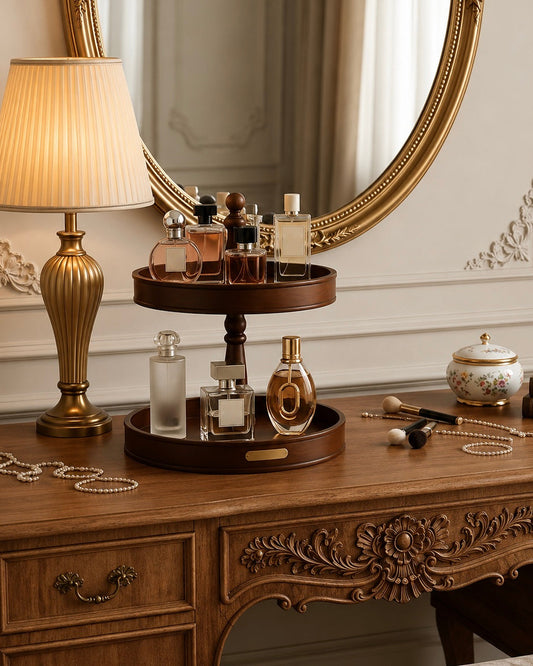 Le Carrousel à Parfums | 360° Wooden Perfume Organizer