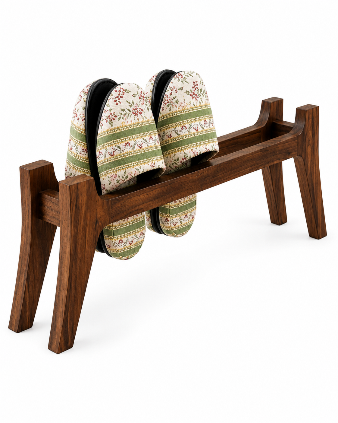 Le Lounge Perch | Wooden Slippers Display Stand